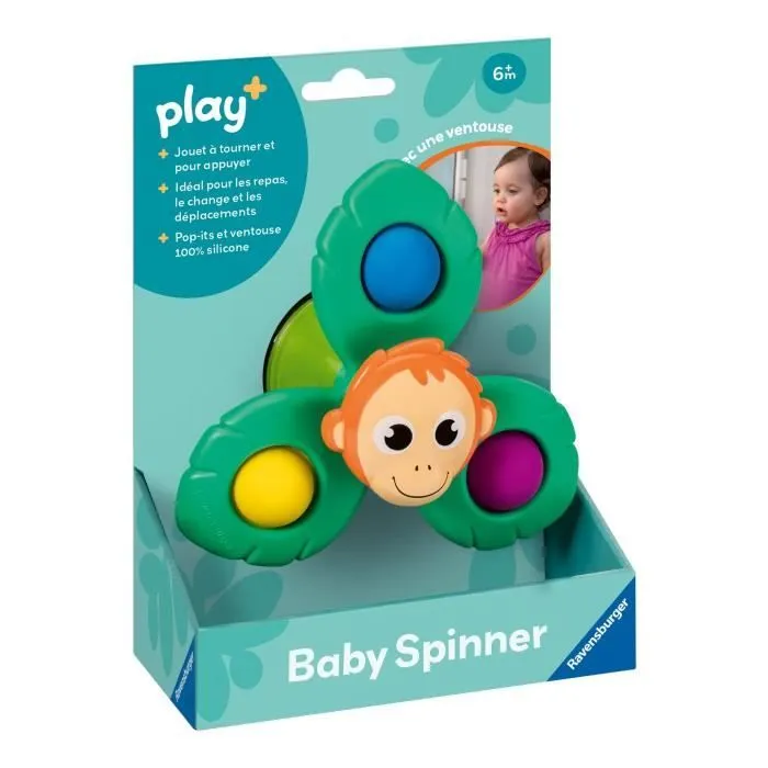 Ravensburger play+, Baby Spinner - Orang-outan , 6-36 mois, Premier âge, bébé-4