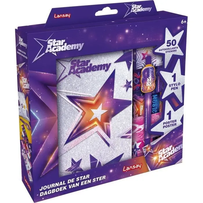 Journal de Star - STAR ACADEMY - Loisir Créatif - Violet - Pour Enfant de 6 ans et plus-1