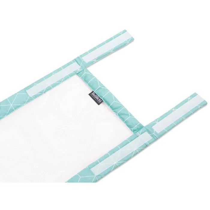 Bellochi Tour de Lit Bébé 360x30 cm - - Tour de Lit Souple Universel - Contour de Lit Bébé - Animals Mint-1