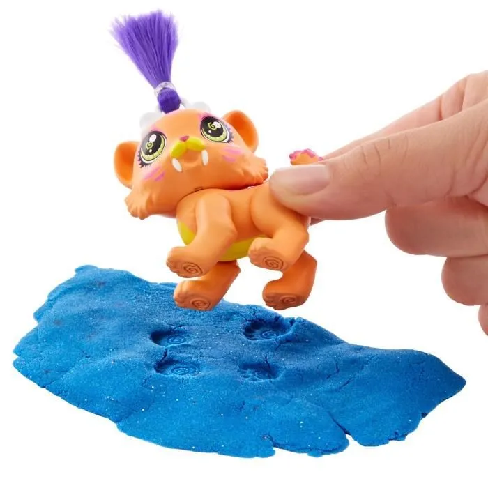 Cave Club - Œuf Enchanté - Animal à collectionner avec houpette et slime-4