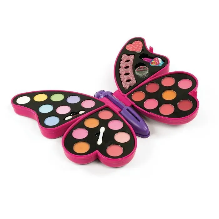 Palette de maquillage papillon - Clementoni - Fards à paupières, rouges à lèvres, vernis à ongles-3