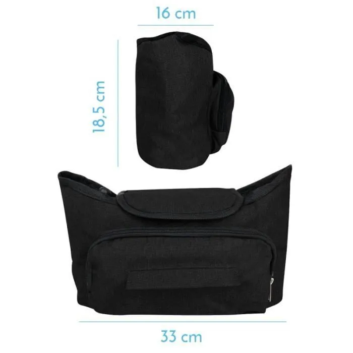 Sac à langer - MONSIEUR BEBE - Monsieur Bébé - Noir - Bandoulière - Quotidien-1