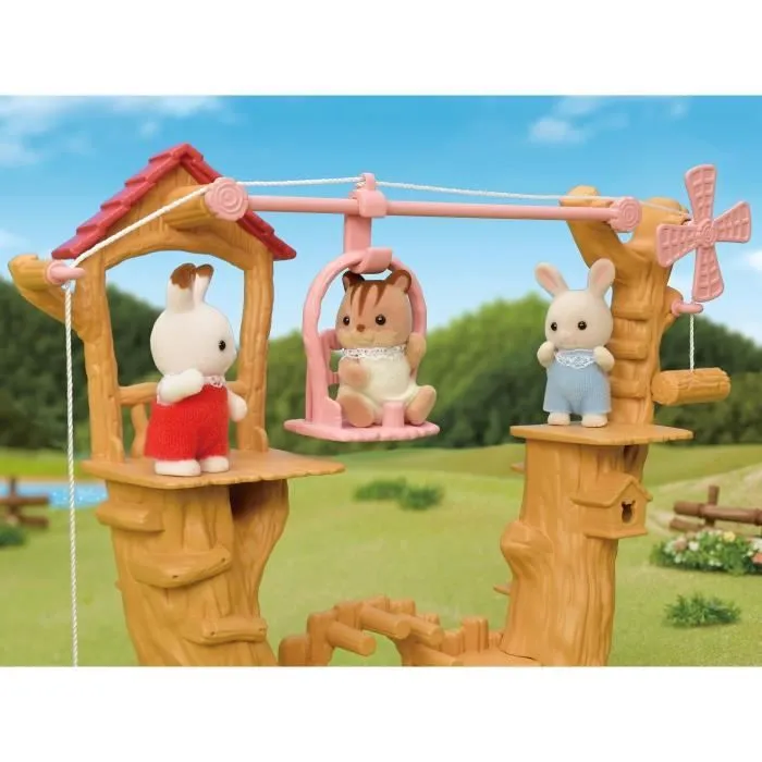 Figurine miniature - SYLVANIAN FAMILIES - La tyrolienne des bébés - Henry le bébé lapin crème - Multicolore-6
