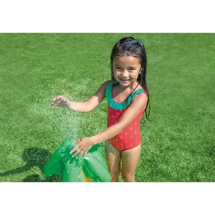 Aire de jeux gonflable - INTEX - Petit Dino - 143 Litres - 2 ans+ - 191 x 152 x 58 cm - Inclus : toboggan, fontaine, dino gonflable-2