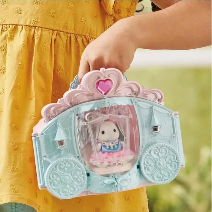 Coffret de Jeu - SYLVANIAN FAMILIES - Dressing de Princesse - Carrosse et Fille Lapin Neige-4