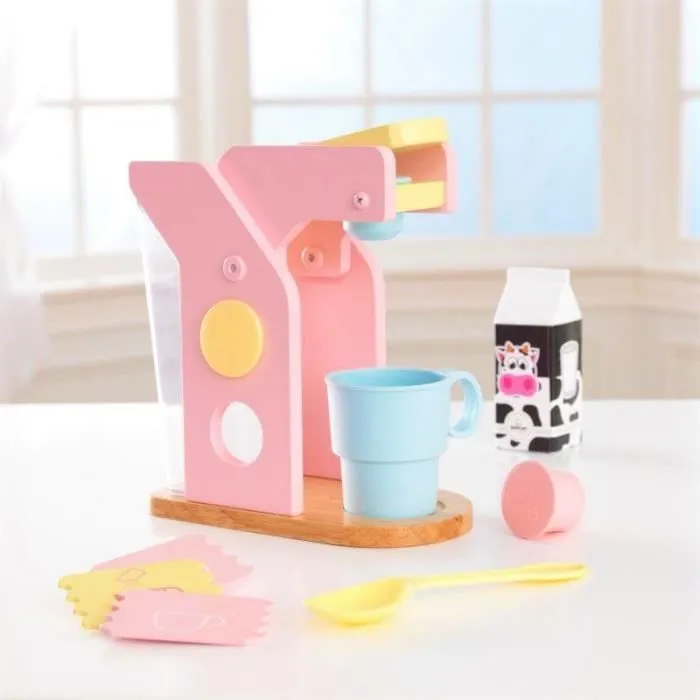 Set Café en Bois Kidkraft - Couleurs Pastel - Dinette pour Enfant-1