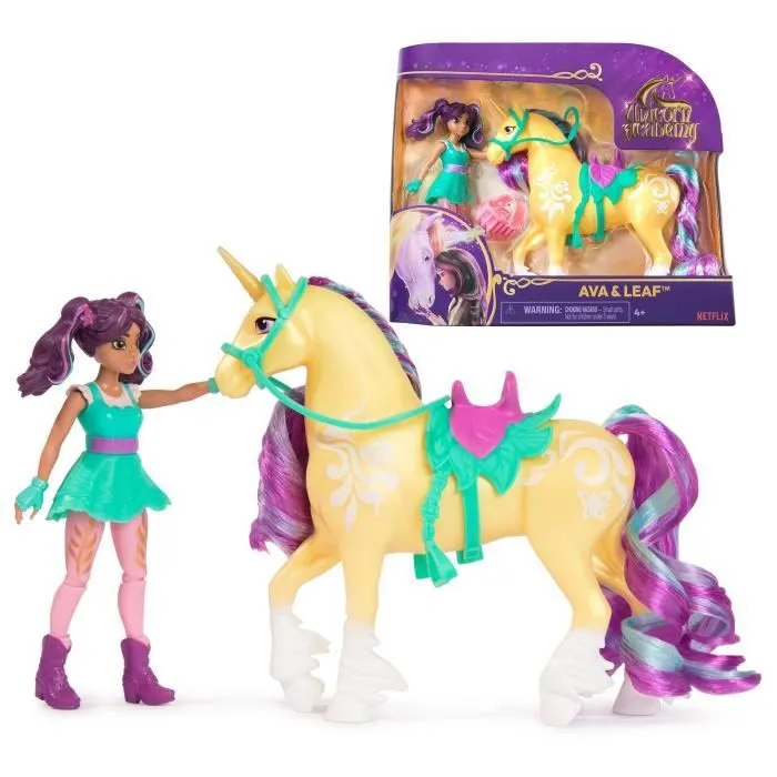 SPIN MASTER COFFRET LICORNE ET POUPEE LEAF ET AVA Unicorn Academy-0