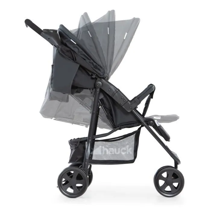 HAUCK Citi Neo II Poussette Citadine Shopper - Caviar Stone - 3 roues-2