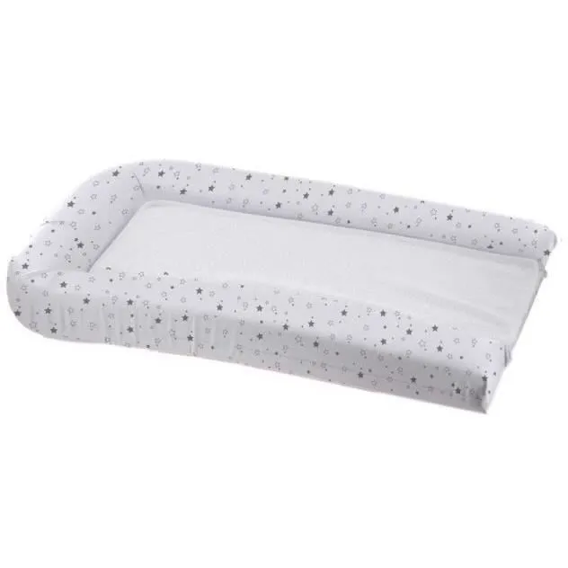 Matelas à langer avec éponges amovibles - blanc / gris - 42 x 70 cm-0