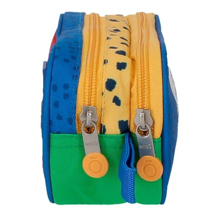 Trousse a stylo Enso - 9464221 - Jungle Club Trousse Double Multicolore 23 x 9 x 7 cm Polyester, Multicolore, Trousse Double-1