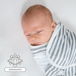 Lange bébé 0-3 mois - Couverture d'emmaillotage en coton Rayé Nid d'ange-3