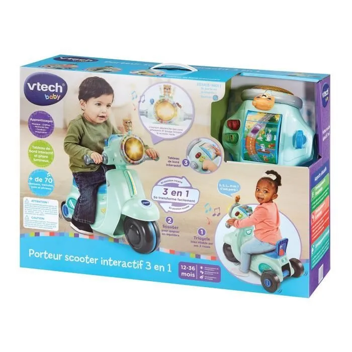 VTECH PORTEUR SCOOTER INTERACTIF 3 EN 1-8