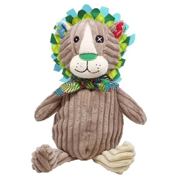 Peluche Déglingos Simply : Jelekros le Lion - DEGLINGOS - Plush - Multicolore - Mixte - Marron-0