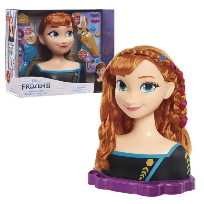 Tête à Coiffer Deluxe La Reine des Neiges 2 - Anna - Disney Princess-0