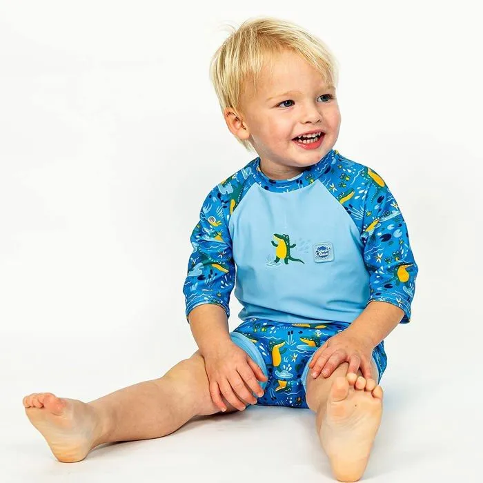 Splash about - HNSSCSL - Combinaison Solaire avec Happy Nappy Couche de Bain Incorporee Combinaison-2