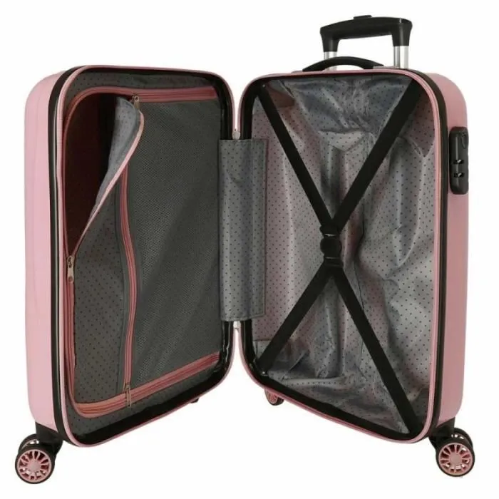 Valise enfant - Disney - Princesses 'Courage & Kindness' - 55 x 38 x 20 cm - Rose - 4 roues-3