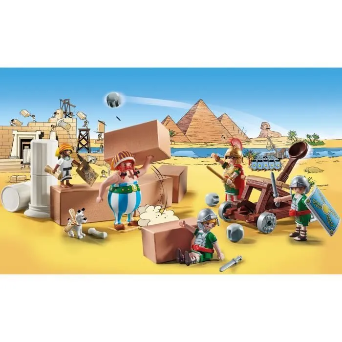 PLAYMOBIL 71268 Numerobis et la bataille du Palais, Siège des Romains, 56 pièces, Astérix-1