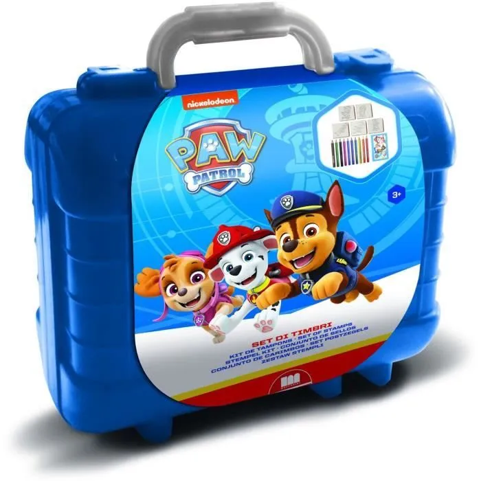 Valisette de coloriage - PAW PATROL - Pat' Patrouille - Enfant - Multicolore - 3 ans - Mixte - Bleu-0