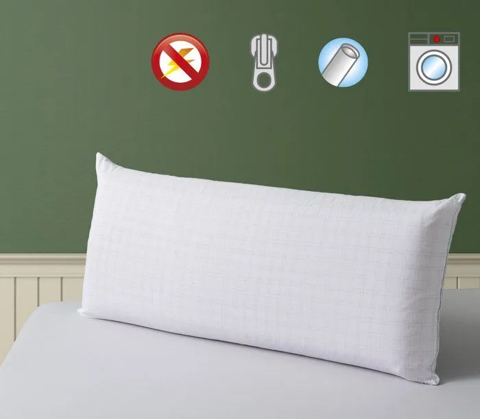 Oreiller Savel - AlmDbFdaAnties-Antt-Blanco150 - , Oreiller Anti-Stress avec Double Housse Fermete Moyenne. 150 Blanc-2