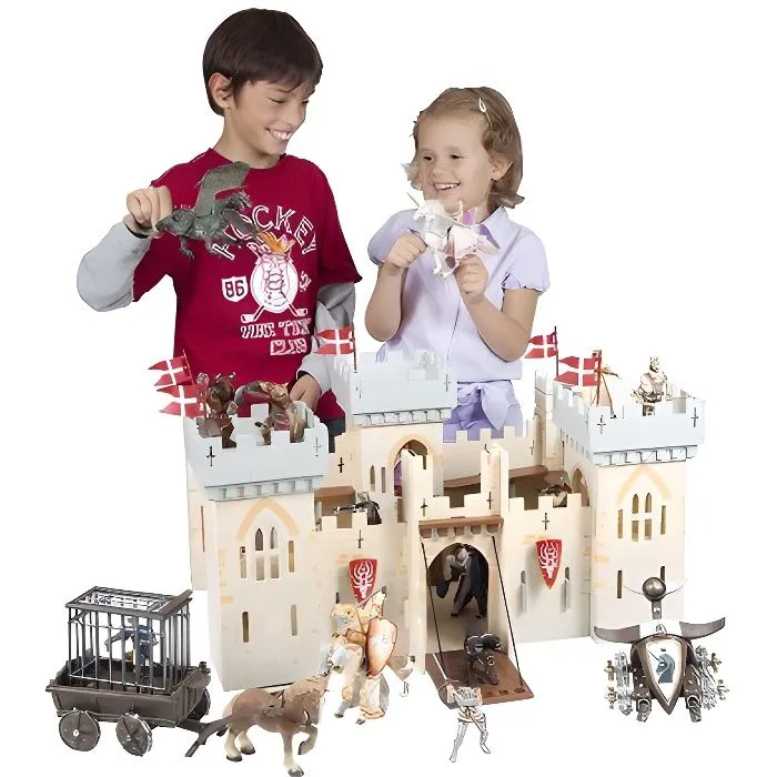 Château en bois PAPO - Château du Maître des Armes - Pour enfant à partir de 3 ans-0