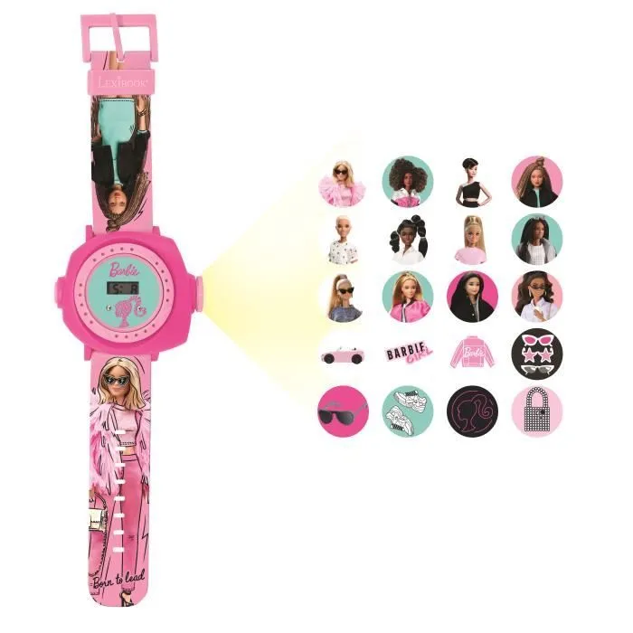 Montre digitale Barbie - LEXIBOOK - Projection 20 images - Bracelet ajustable-0