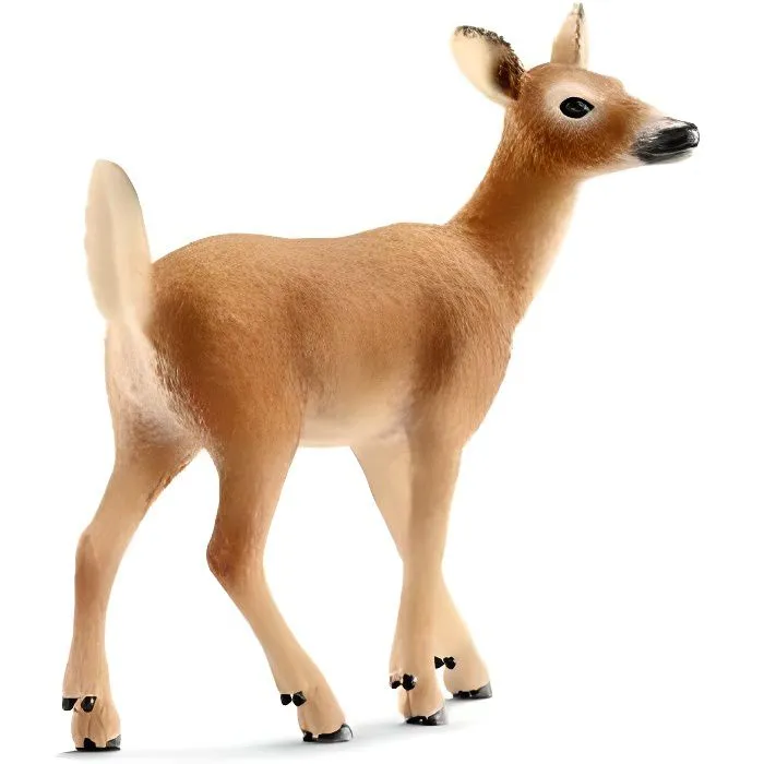 Figurine Schleich 14710 - Biche de Virginie - Personnage miniature - Marron - Intérieur-0