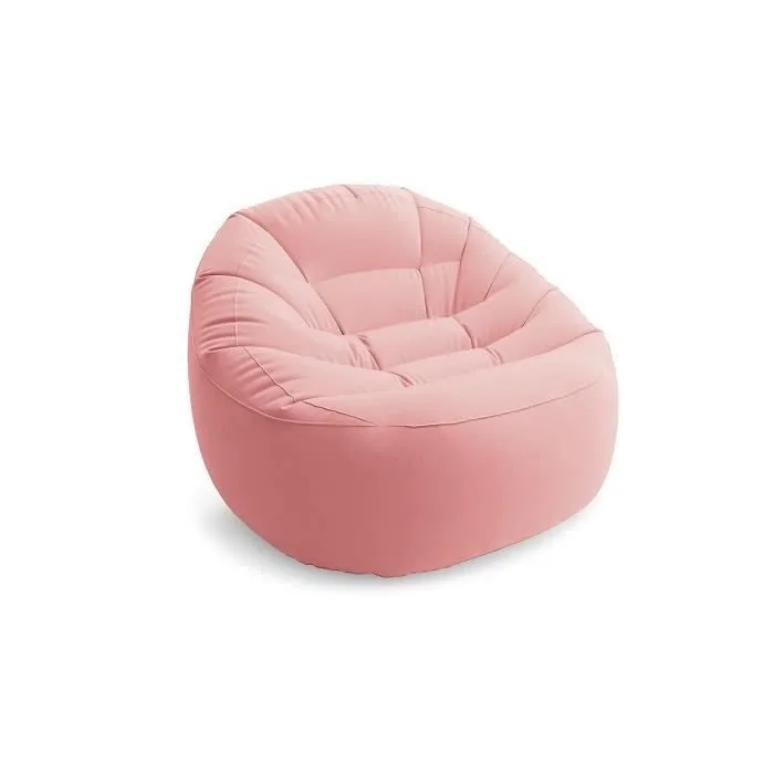 Fauteuil gonflable - INTEX - Bag Pastel - Rose - Vert d'eau - Vinyle-3