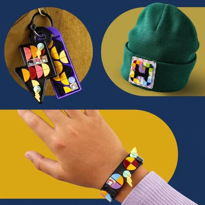 LEGO® DOTS - Ensemble d’Accessoires Poudlard - Harry Potter - 4 supports à personnaliser - 225 tuiles décorées-3