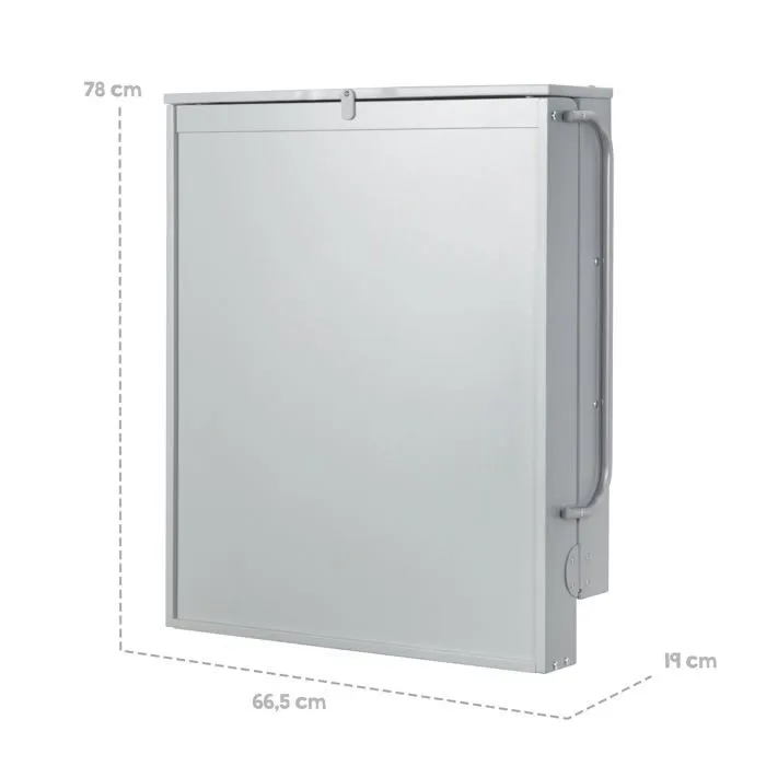 ROBA Table à Langer Murale Pliante avec Matelas à Langer Imperméable et Étagères Intégrées - Facile à Installer - Bois Gris-5