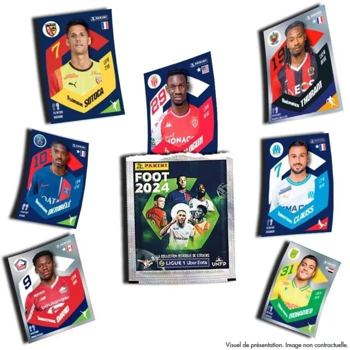 Carte à collectionner Panini Foot 2024 Ligue 1 - Blister 13 pochettes + 1 offert-3