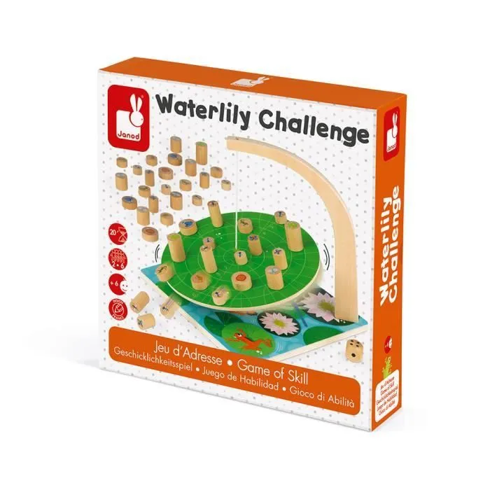JANOD - Jeu d'Adresse - Waterlily Challenge (bois) - Dès 6 Ans-3