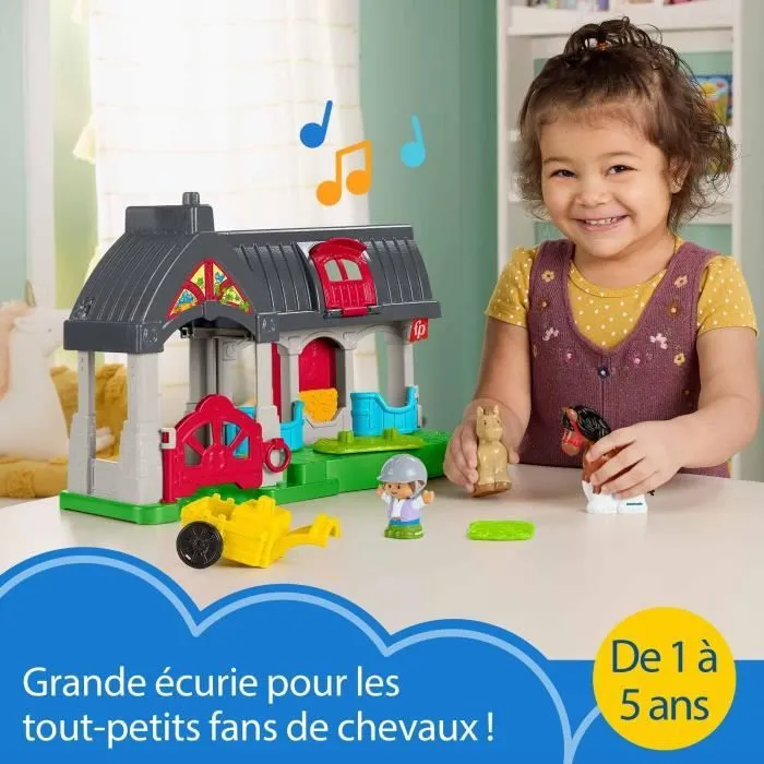 FISHER-PRICE Little People-L’écurie des Joyeux Chevaux avec 6 éléments - Fisher-Price - HWR84-2