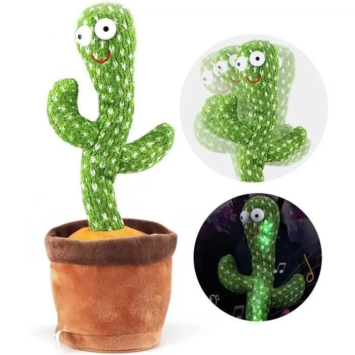 Cactus en peluche chantant et dansant-1