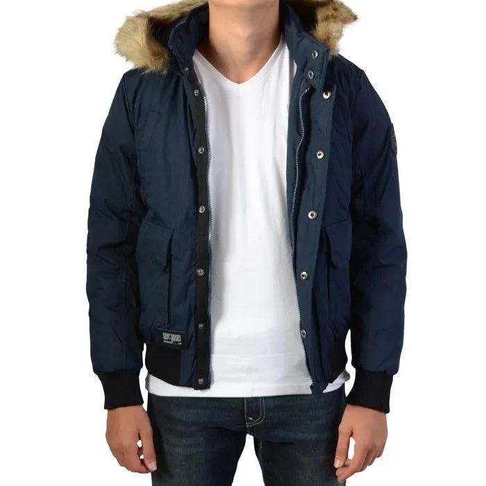 Blouson enfant Redskins Weave - Bleu - H16WEAVE - Coupe ajustée - Capuche amovible-3