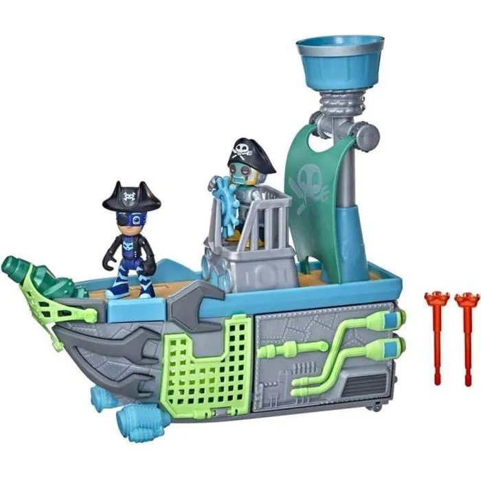 PYJAMASQUES - Bateau pirate de l'air - HASBRO - Jouet préscolaire pour enfants dès 3 ans-0