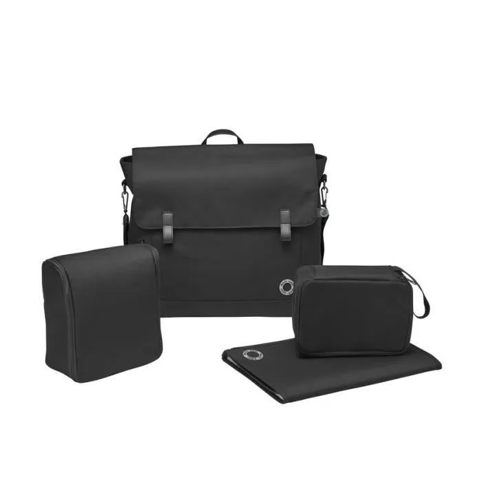Sac à langer MAXI-COSI Modern Bag - Essential Black - Look moderne et trendy avec finitions en cuir-0