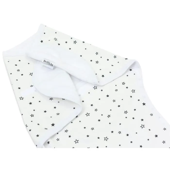 Bellochi Lot de 2 Couverture Emmaillotage Bebe Lange D'emmaillotage 0-3 mois - Coton Doux et Délicat - Certificat - Stars-2