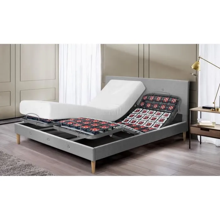 Sommier Relaxant Electrique by Sampur | 100% Plots Ergonomiques | 90 x 200 cm | Literie de Relaxation Electrique Encastrable-1