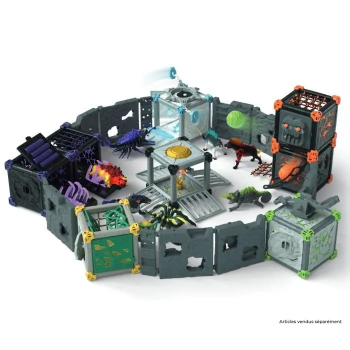 BattleCave Arena: Lave vs Ténèbres, arène de combat pour figurines Eldrador, SCHLEICH 42673 Eldrador Creatures, dès 7 ans-3