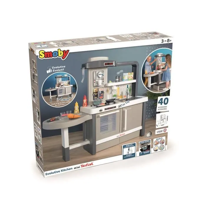 Tefal cuisine évolutive - 2 hauteurs possibles - 40 accessoires - dès 3 ans-6