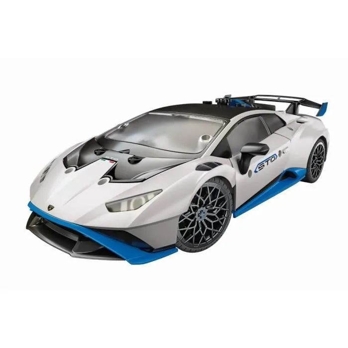 CLEMENTONI - Lamborghini Huracàn STO à construire - Roues orientables - Manuel illustré et application pour visualisation 3D - Fabri-1