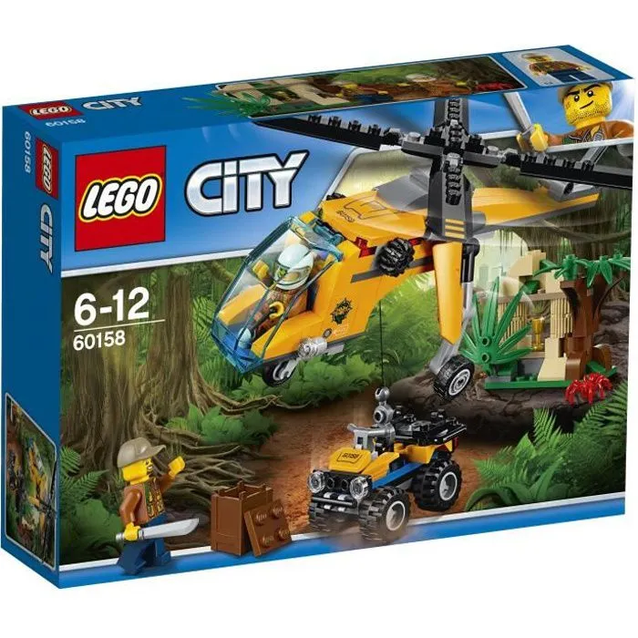 LEGO® City 60158 L'Hélicoptère de la Jungle-0