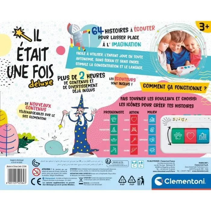 Clementoni - Conteur d'histoires + écouteurs - 64 histoires-4