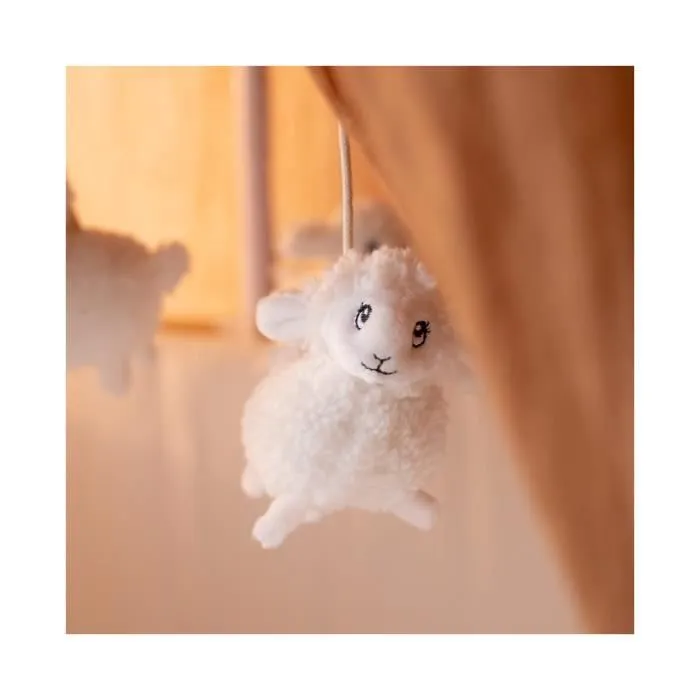 Mobile Musicale Bébé Mouton Trois Kilos Sept - Ecru-1