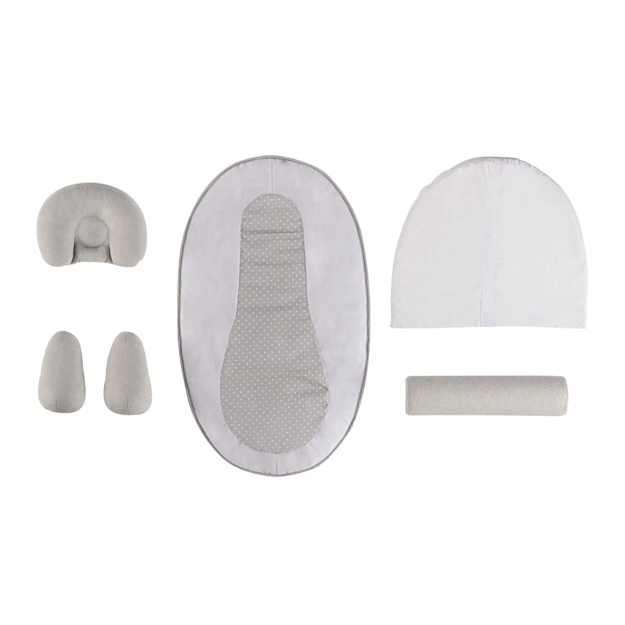 Cocon De Sommeil Bébé TINEO - Cale Bébé - Plan Incliné 10° - Évolutif - Ajustable - Amovible - 0-3 mois - Cale Tête Bébé - 58x40cm-3