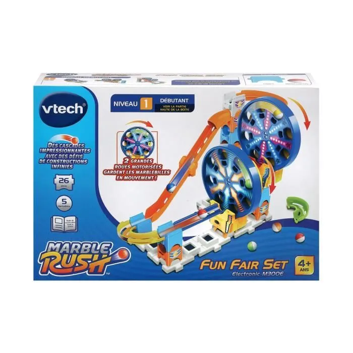 Circuit à Billes - VTECH - Marble Rush - Roues Motorisées - Bleu - Enfant - Mixte - Multicolore-0