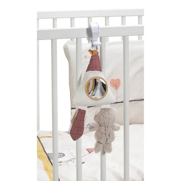 Jouet d'activités enfant Tipi en velours blanc - SAUTHON - Timouki - Bébé - Mixte - 35x13x5 cms-3