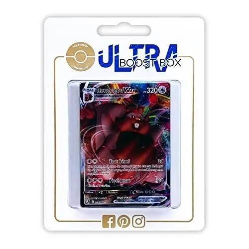 Cartes Pokemon - MY-BOOSTER - RONGRIDOU VMAX 218-264 FULL ART - MYBOOST X EPEE ET BOUCLIER 8 - POING-0