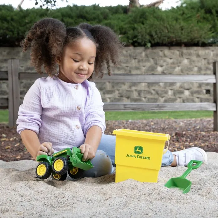 Ensemble bac à sable avec seau et Camion-Benne John Deere-2