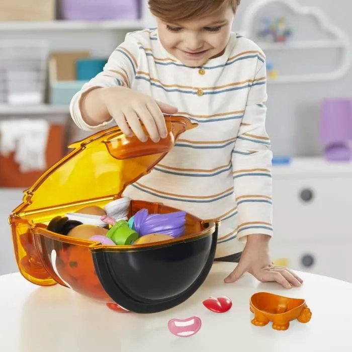 Potato Head Méga patate coffret avec 42 pièces dont une boîte de rangement, jouets préscolaires créatifs pour enfants, dès 2 ans-3